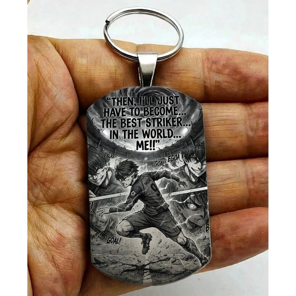 Yo Hiori Blue Lock Soccor Player Sports Anime Cartoom Game Stainless Keychain